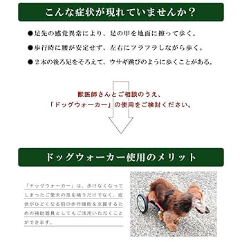 Amazon | パレットライフ 犬用車椅子 ミニチュアダックス専用