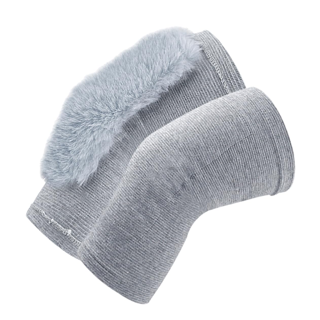 PACKOVE 1Pair Warm Knee Support Sleeves Wear Resistant Knee Wraps for Sports Self Heating Comfortable Fit for Riding Running Basketball and Outdoor Activities for All Family