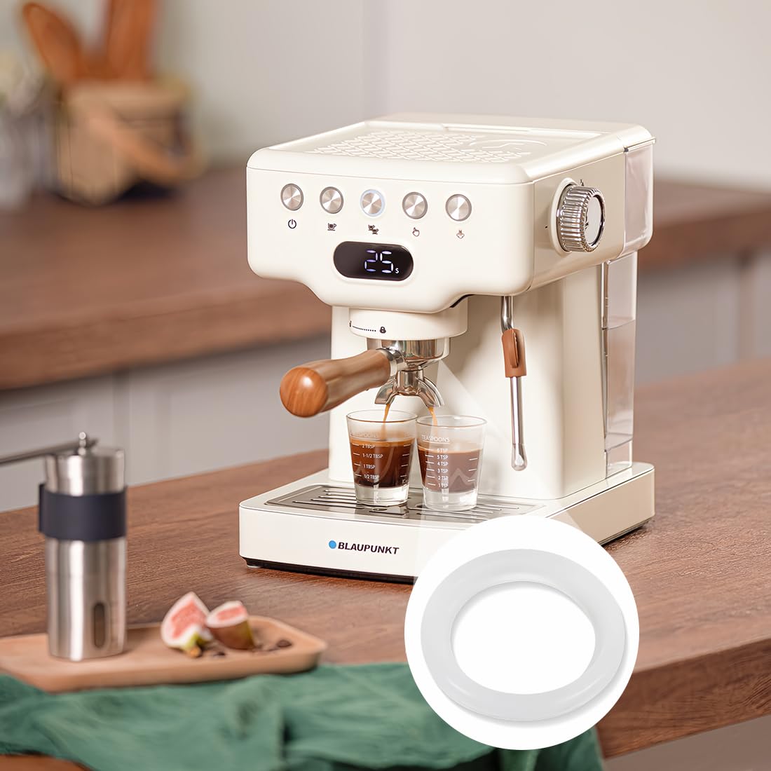 Guarnizione Portafiltro Per Macchina Caffè DeLonghi Dedica - Ricambio Anello Tenuta