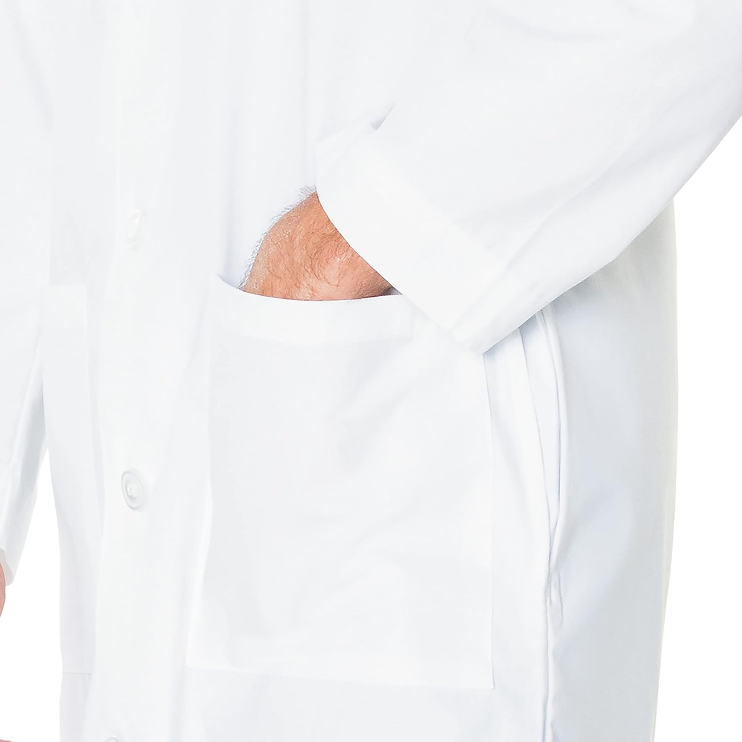 Landau Relaxed Fit 3-Pocket 5-Button Full-Length Lab Coat for Men 3145: Science Lab Coats And Jackets: Clothing, Shoes & Jewelry