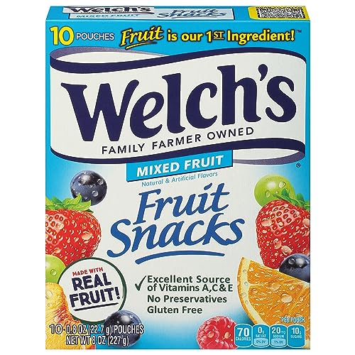 Welch's, Mixed Fruits Mixed Fruits Fruit Snacks Pouches, 8 Ounce