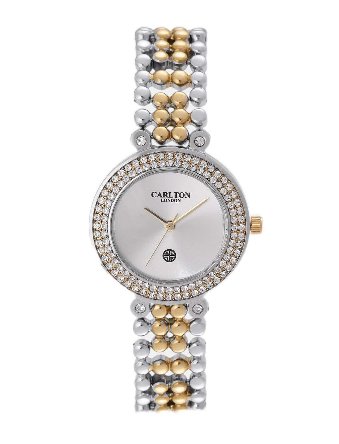 Carlton london Analog Silver Dial Womens Watch-CL004GSIG (B08L21DG9B) Amazon Price History, Amazon Price Tracker