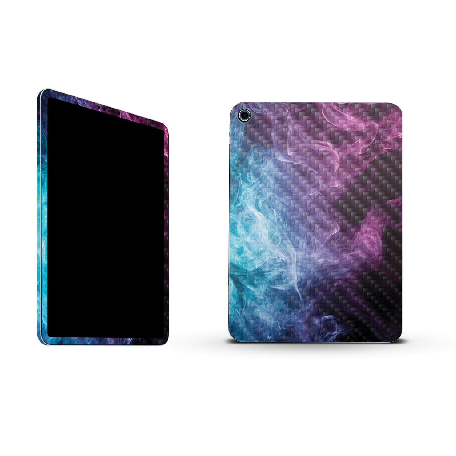 MightySkins Carbon Fiber Skin Compatible with Apple iPad 10.9" 10th Gen (2022) Full Wrap Kit - Mystic Smoke | Protective, Durable Textured Carbon Fiber Finish | Easy to Apply | Made in The USA
