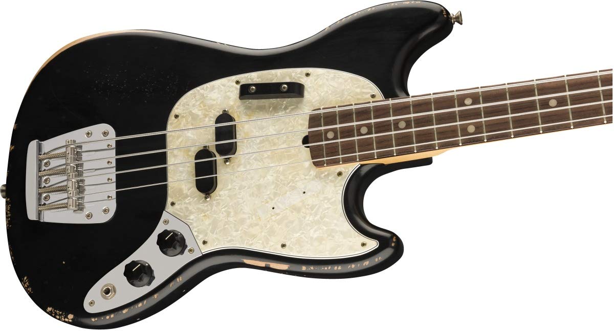 Amazon | Fender エレキベース JMJ Road Worn® Mustang® Bass, Black