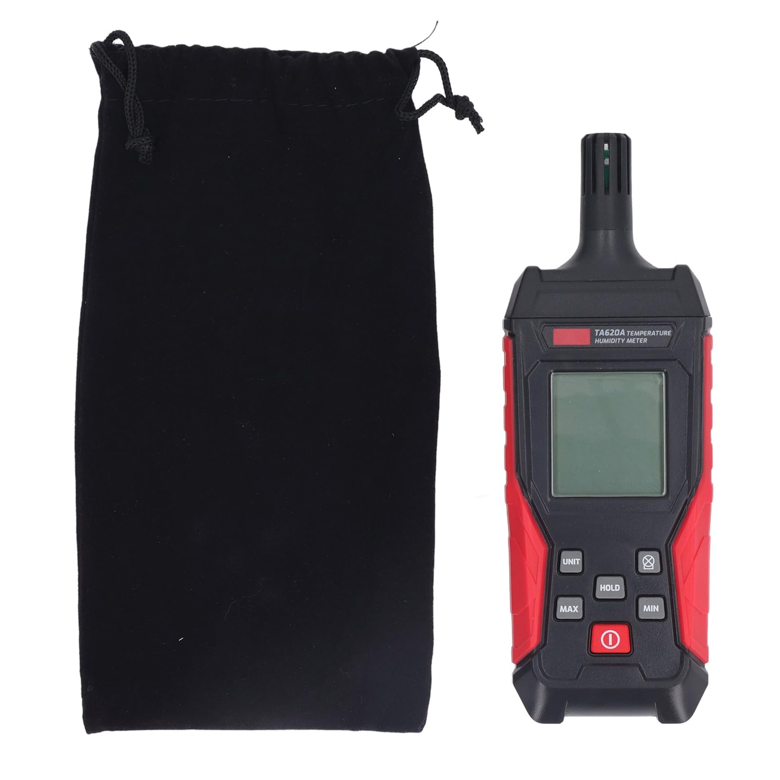 SIXRUN TA620A Misuratore di Temperatura e Umidità Ad Alta Precisione Igrometro Digitale Termometro con Memoria Dati Max/Min/Media Spegnimento Automatico per Uso Interno Ed Esterno