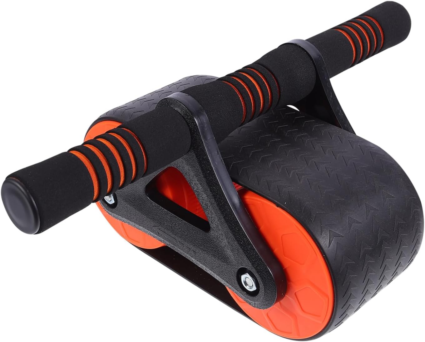 Ab Wheel Roller for Core Workout Triangular Stability Abdominal Muscle Trainer Wheel with Ergonomic Handle Fat Burning Exercise Equipment for Home Gym and Office Endurance Training