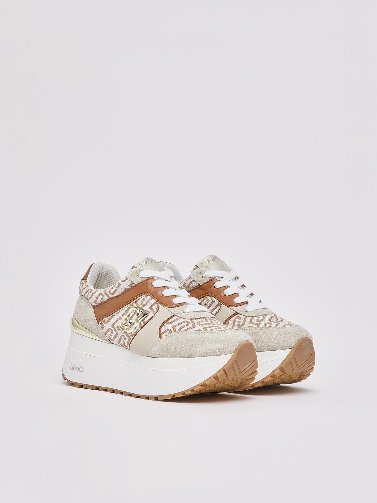 Liu Jo Sneakers Super Platform in Monogram Jacquard