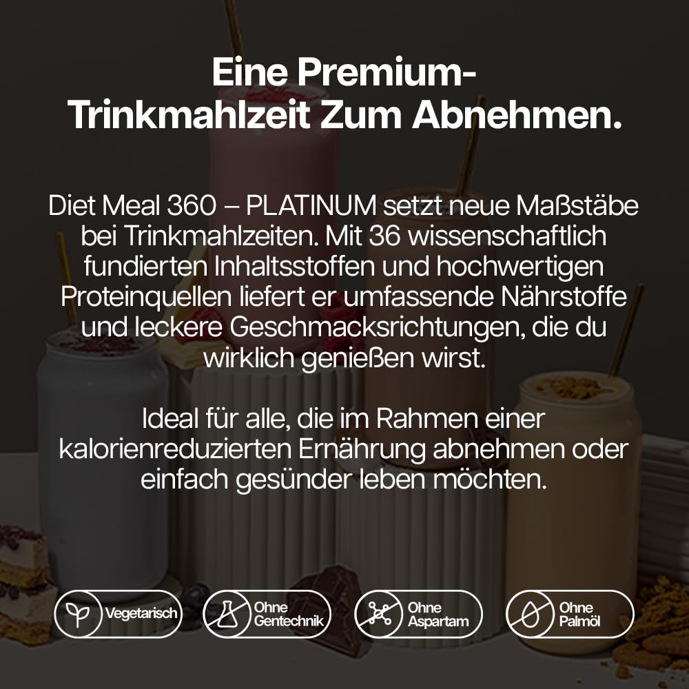 Protein Works | Diet Meal 360 - PLATINUM Innovation, Trinkmahlzeit, Abnehmshake, Vollwertige Ernährung, 26 Vitamine & Mineralstoffe, Leinsamen, Omega 3, Inulin, Salted Caramel, 16 Mahlzeiten, 1kg