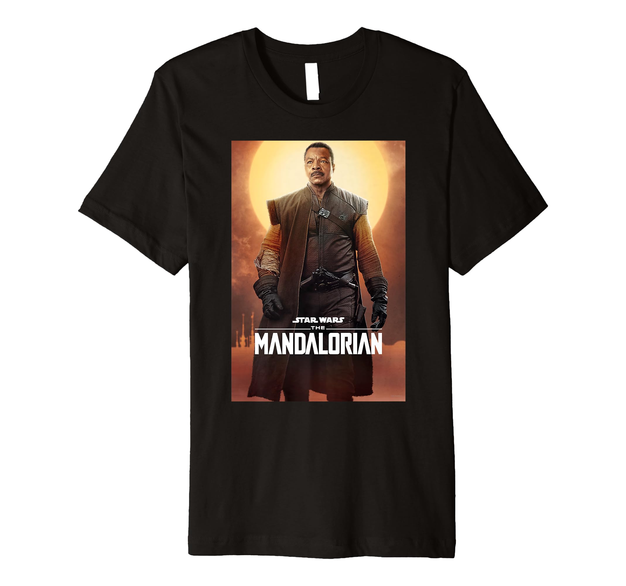 Star WarsThe Mandalorian Greef Karga Character Poster Premium T-Shirt