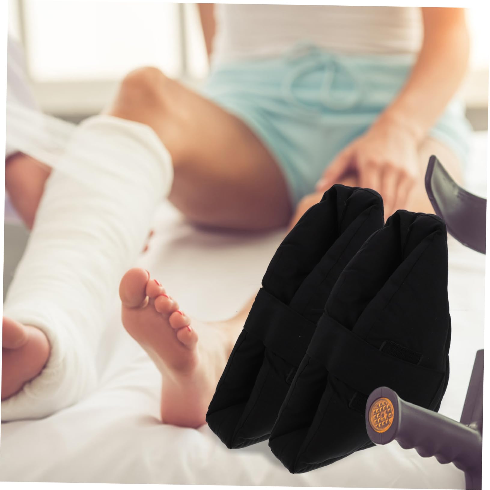 MAGICLULU Cuscino per Talloni Cellulosa e Tc Protettore per Piedi Comodo per Uso Domestico e Ospedale Piaghe da Decubito Lavabile in Lavatrice