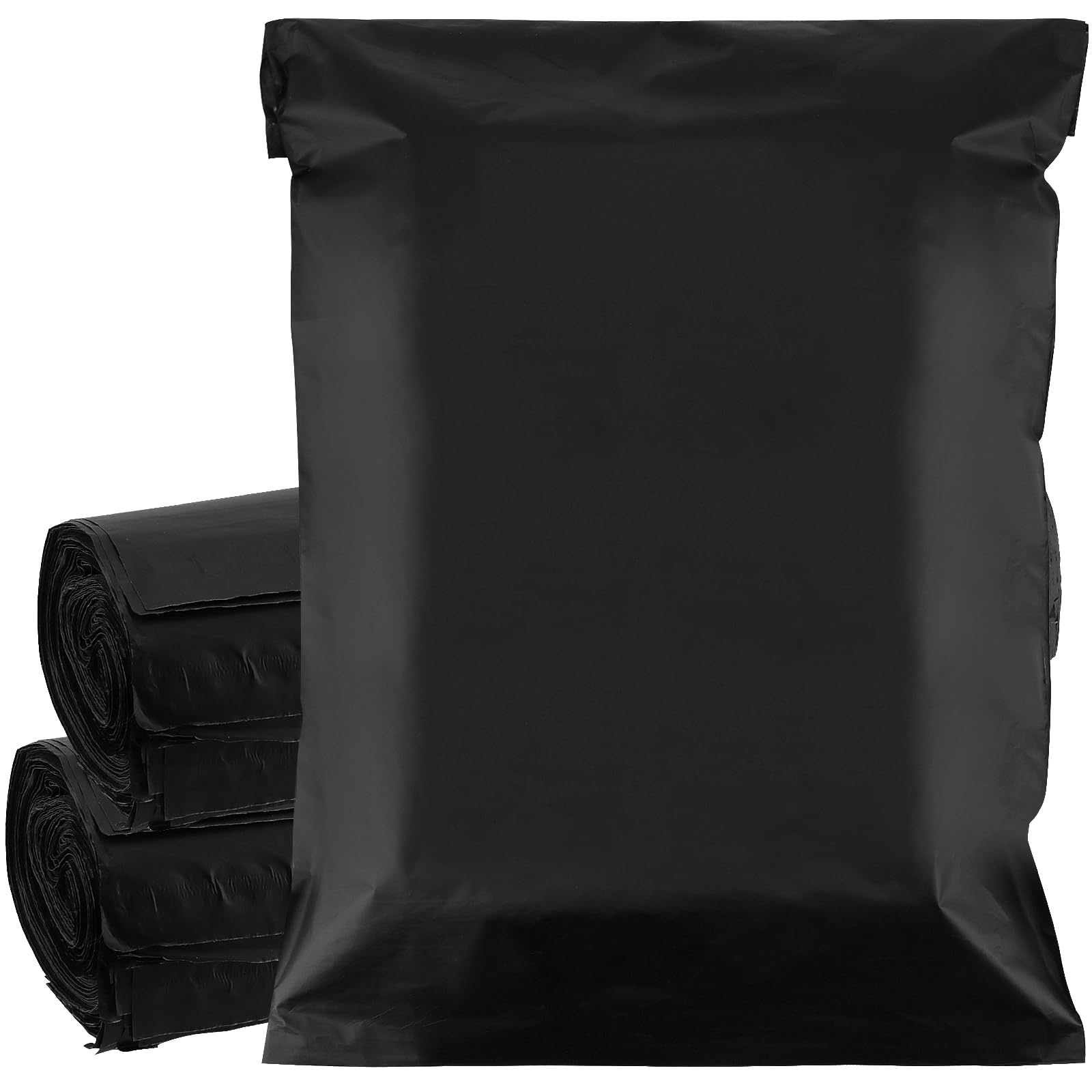 Pochette Envoi Colis Vinted - Lot de 100 Enveloppes Plastique d'Expédition Auto-Adhésives Opaques Noires Résistantes - 34 x 47 cm - Pour Vêtements, Chaussures, Livres