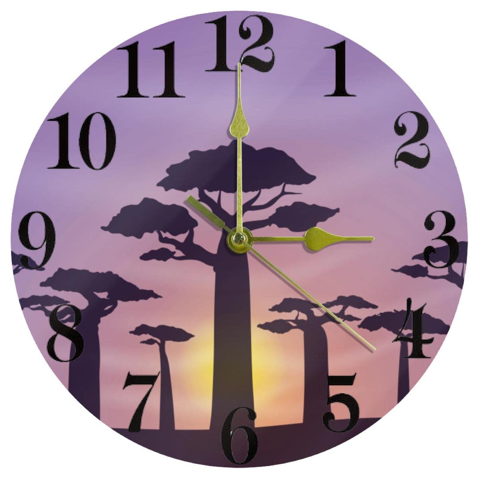 Horloge murale ronde silencieuse pour éliminer le bruit du tic-tac agaçant