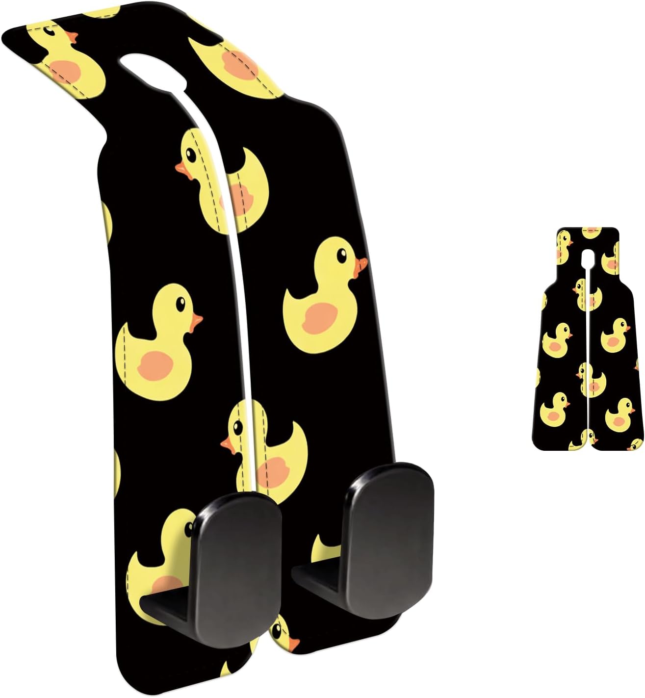 Car Purse Hook Purse Hook for Car Seats Headrest Car Seat Hook, Universal Cute Car Hanger Holder, Car Interior Accessories for Handbags Black Yellow Cute Ducks