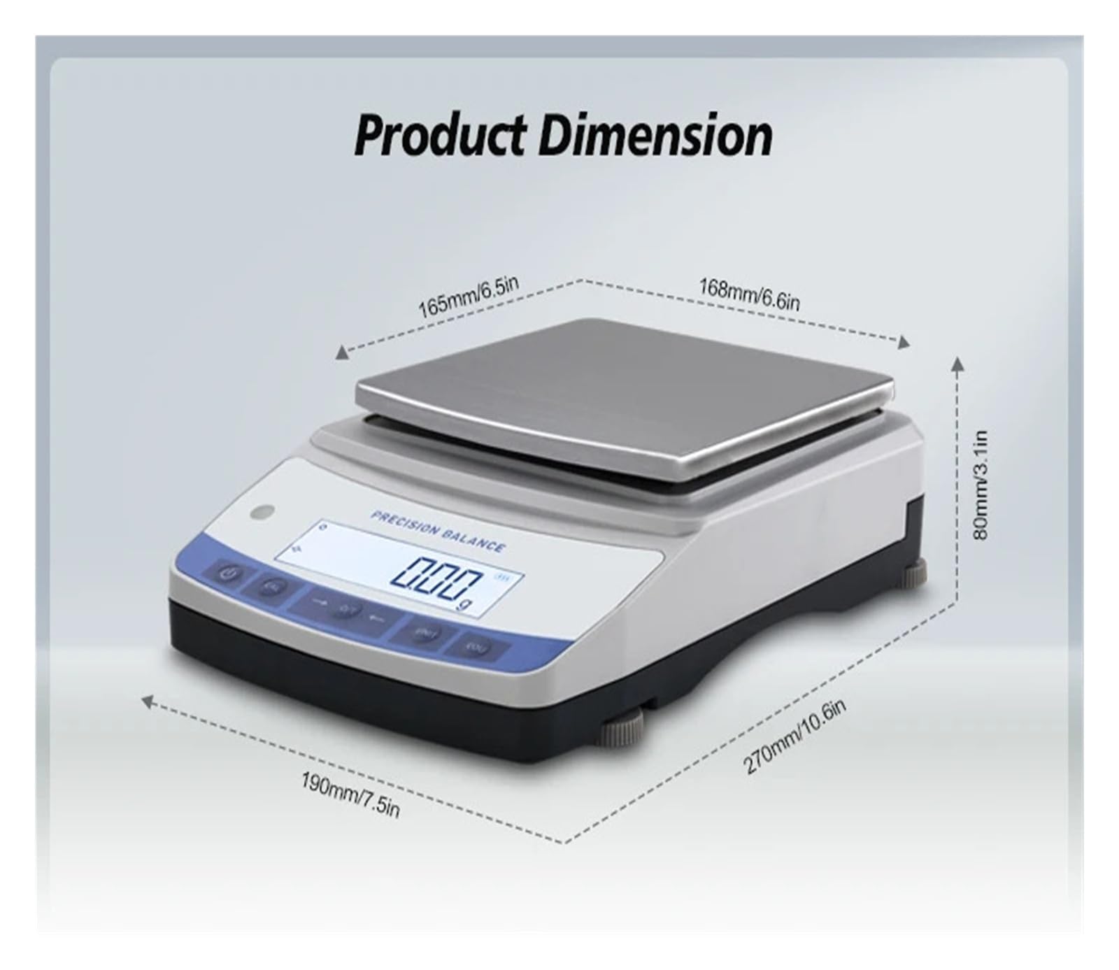 220g/320g/420g/520g/620g Kapazität 1mg Labor Digitale Elektronische Analysenwaage Laborwaage Einheitenumrechnung(1000g x 0.001g)