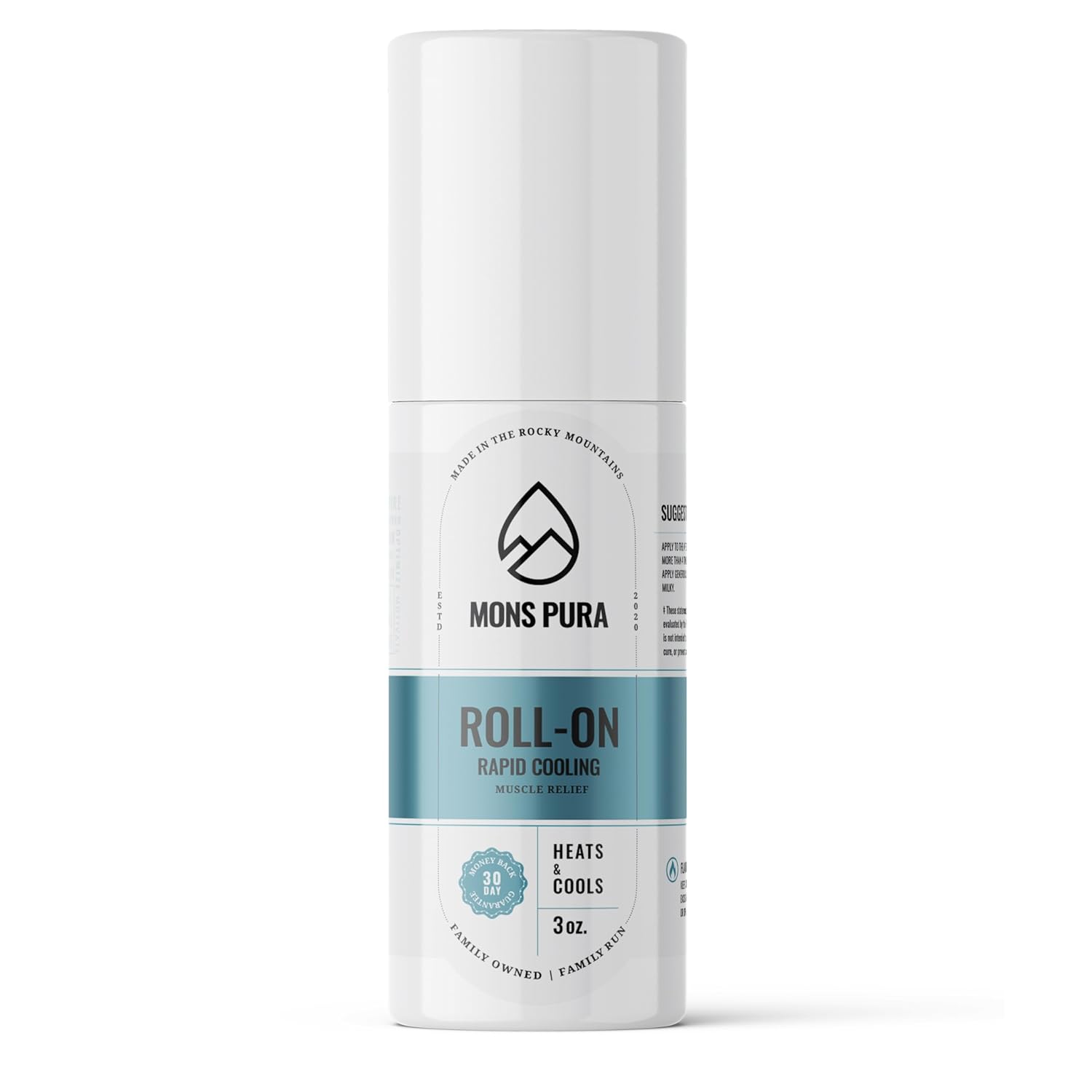 Roll On Pain Relief – Extra Strength Pain Relieving Gel Roll On with Menthol, Essential Oils, and Arnica – Rapid Cooling & Fast Absorbing Muscle Pain Relief (3oz)