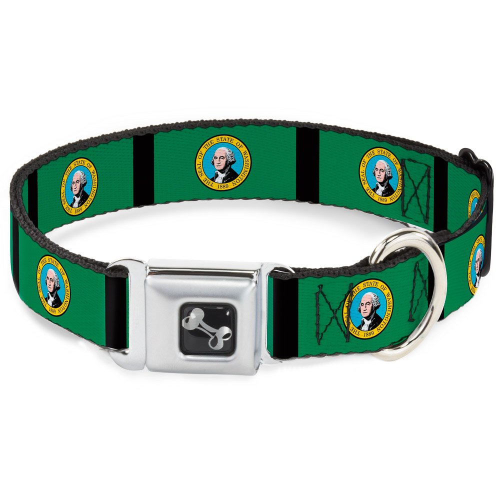 Collier de chien réglable 18-81,3 cm Buckle Down Washington robuste