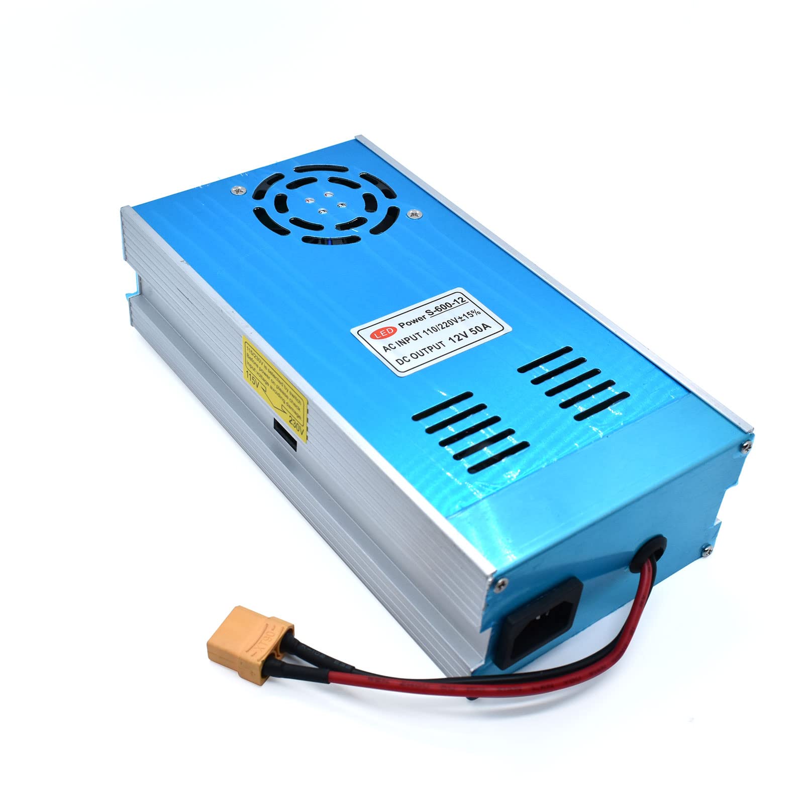 TUXING 4500Psi Pcp Air Compressor,110V AC to 12V DC Converter Transformer for TXET061 Pcp Compressor Home Outlet Use,600W 50A Max
