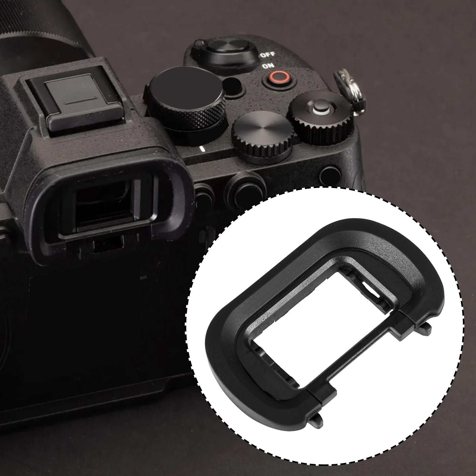 Große Augenmuschel Silikon für Sony Alpha A1 A1II A9III A7RV A7SIII A7IV ILCE-1 ILCE-1M2 ILCE