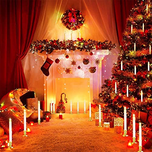 Yaungel Window Candles, 12 Pack Led Battery Operated Christmas Candles For Windows With Remote Timer Electric Candle Lights With Removable Candle Holders Suction Cups For Christmas Decorations thumb #6