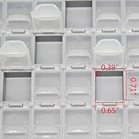 Vista 3 de AideTek BOX-ALL Empty Enclosures 144 compartments with lids for SMD SMT Resistor Capacitor Organizer