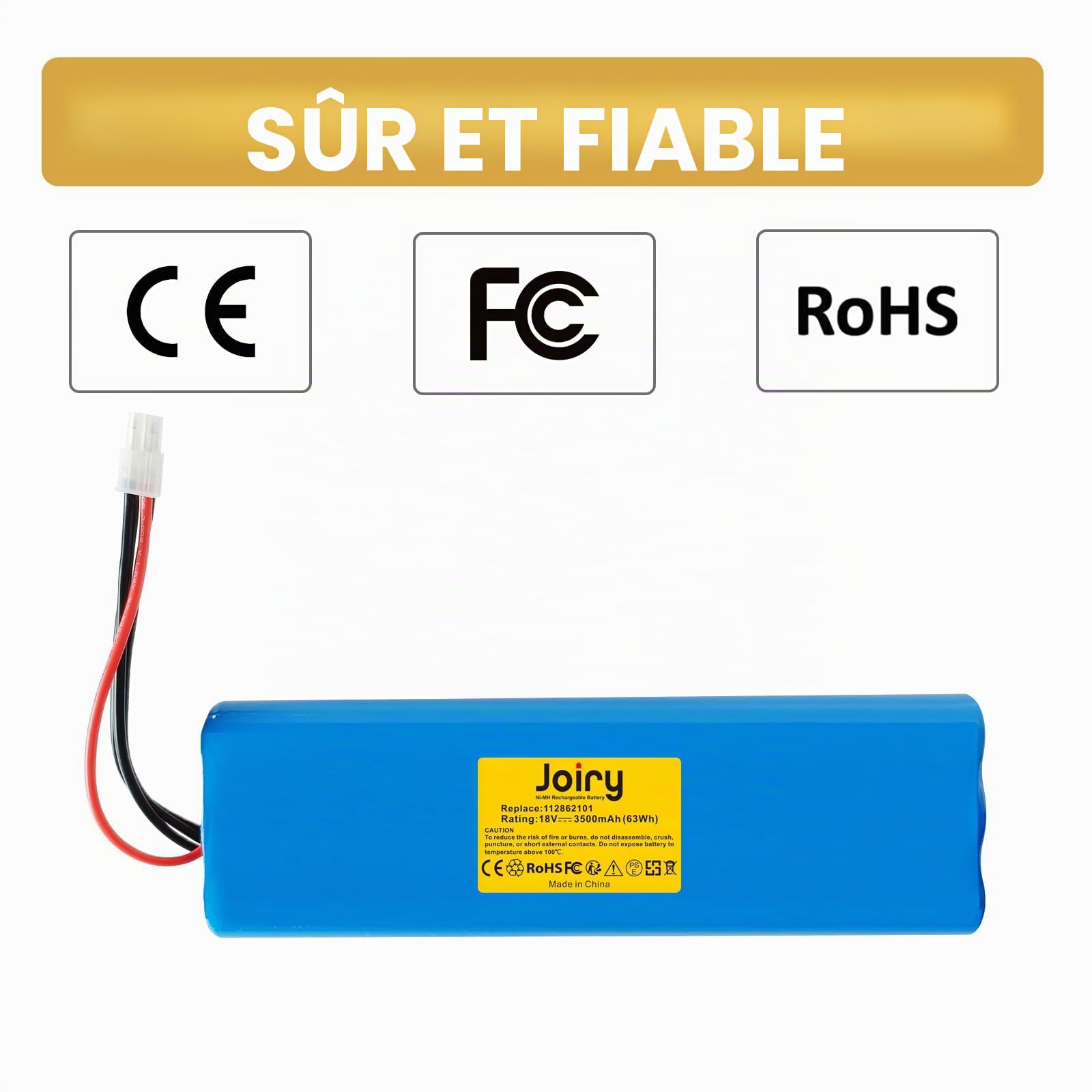 2X Joiry 18 V 3500 mAh NI-MH Batteries compatibles avec Husqvarna Automower 210C, 210AC, 220AC, 230ACX, 260ACX, G2 2004-2006, SH Solar Hybrid