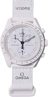 OMEGA × SWATCH Snoopy ギフト 腕時計 MOONSWATCH MISSION TO THE MOONPHASE 正規品 月 防水 コラボ ムーンフェイズ スヌーピー ホワイト 【ショッパー付き】