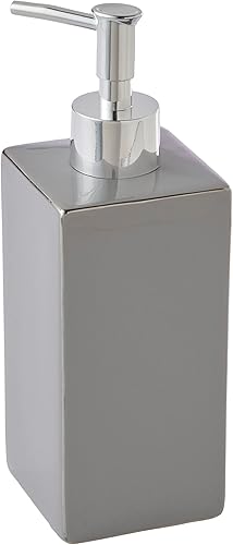 SKL Home Martinez - Dispensador de jabón de cerámica, color gris