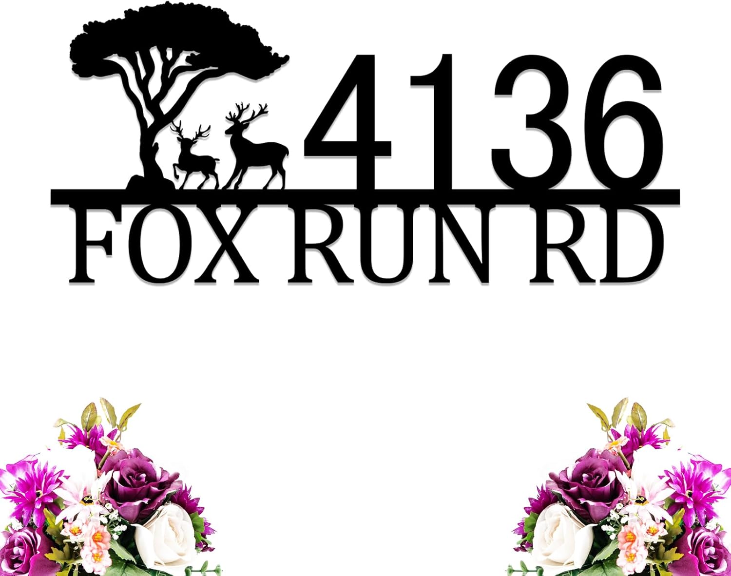 Personalized Address Sign House Numbers for Outside Address Numbers for Houses Custom House Number Sign Metal Address Plaque Outdoor Address Sign Custom Numbers for a House Housewarming Gift Various…