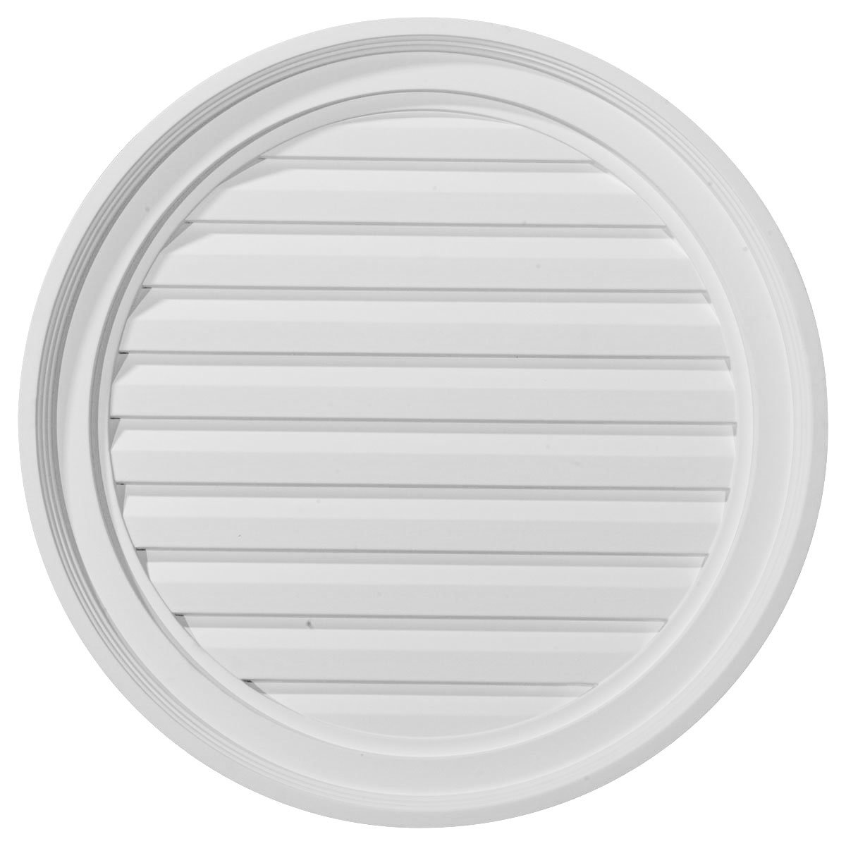 ekena millwork 22"w x 22"h x 1 1/4"p, round gable vent louver, functional