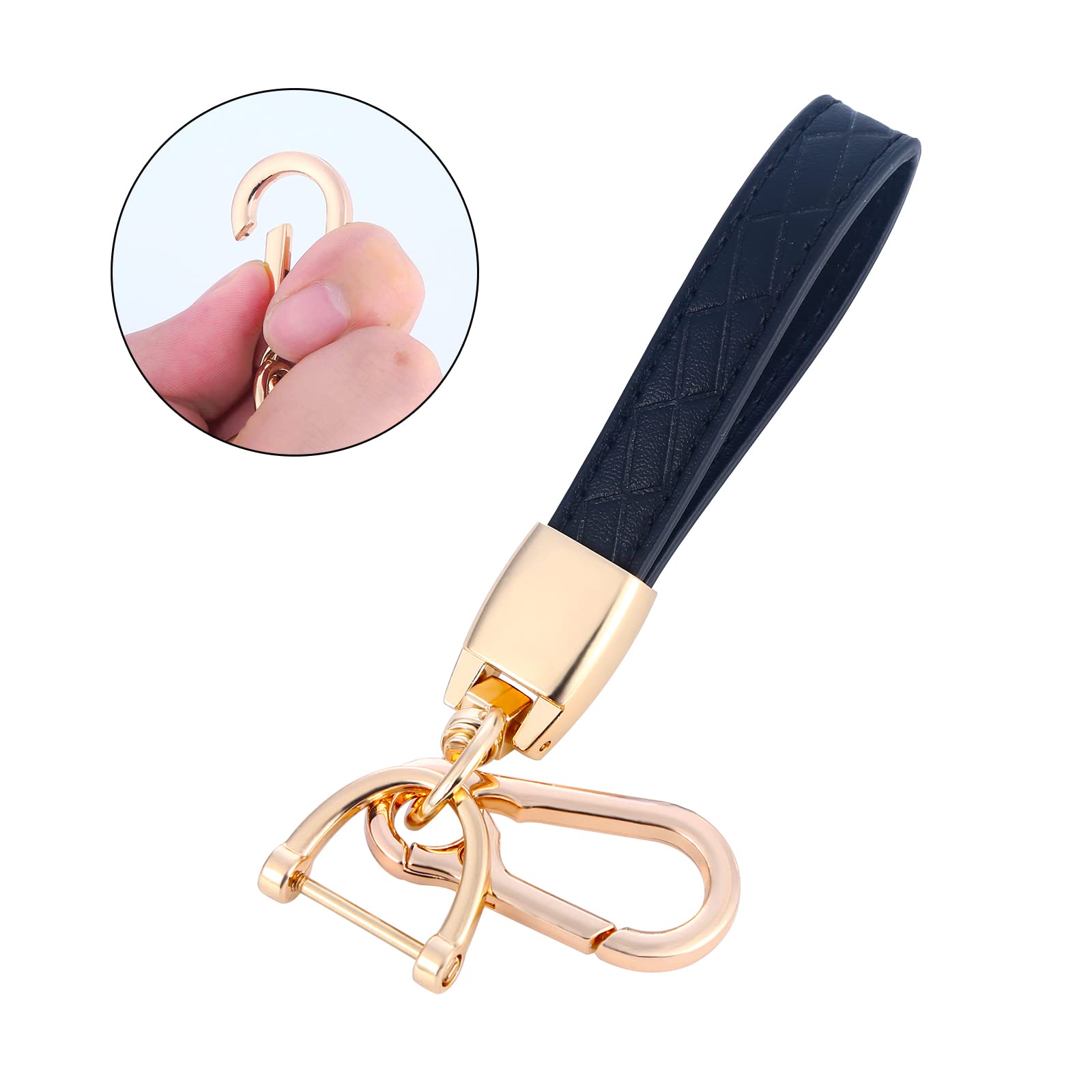 ELOHEI Audi Schlüsselanhänger Hülle | TPU Schutzcase Mit Gold Rand