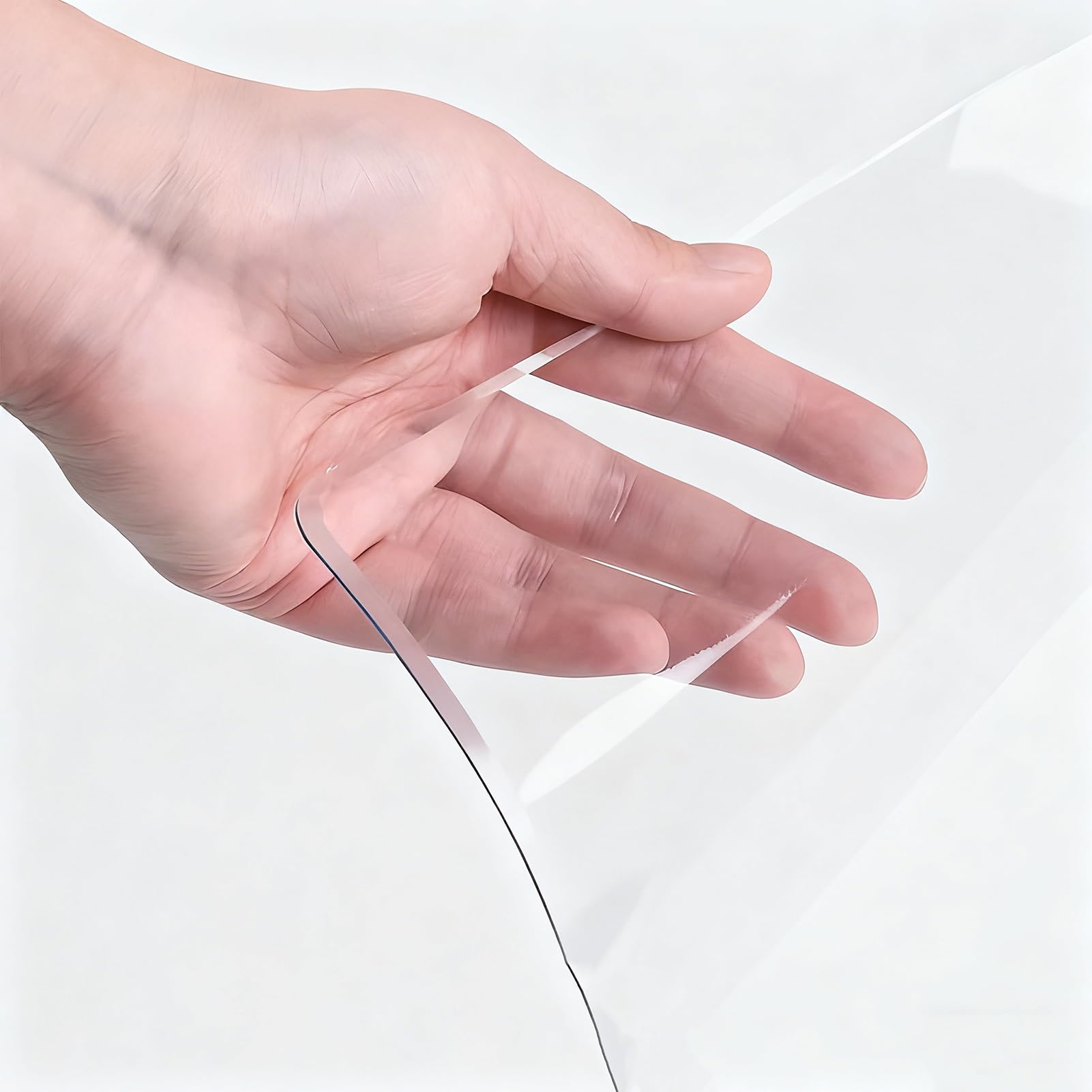 Wodoodporna przezroczysta plastikowa pokrywa na stół, gruby plastikowy obrus z PVC, wodoodporna zmywalna winylowa narzuta na stół, na wesele, imprezę, biurko w biurze, kuchnię