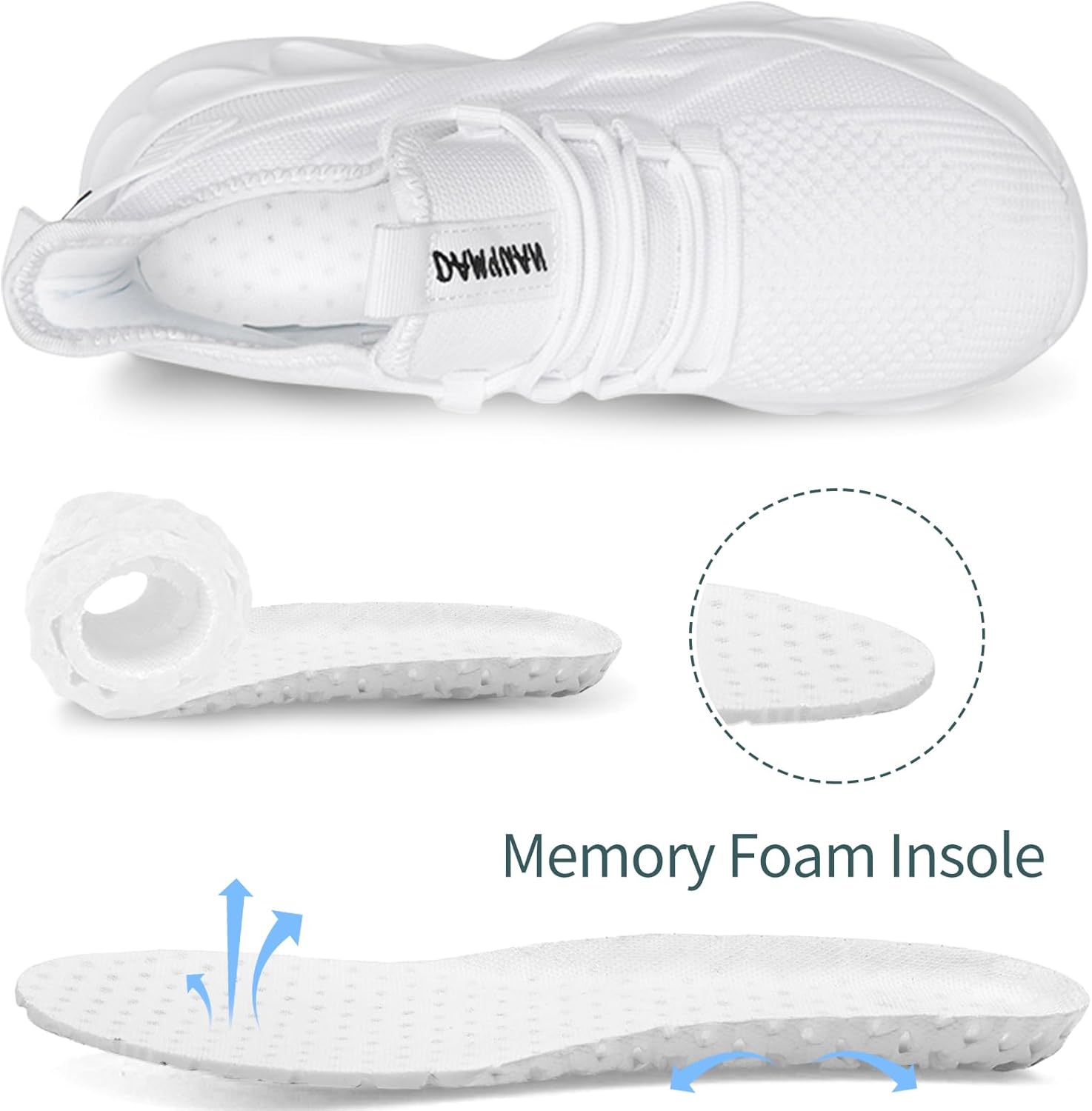 Tennis Shoes Womens Lightweight Breathable Mesh Athletic Shoes Comfortable Casual Walking Sneakers for Women for Gym Outdoor Travel Work and Everyday Use - Image 6