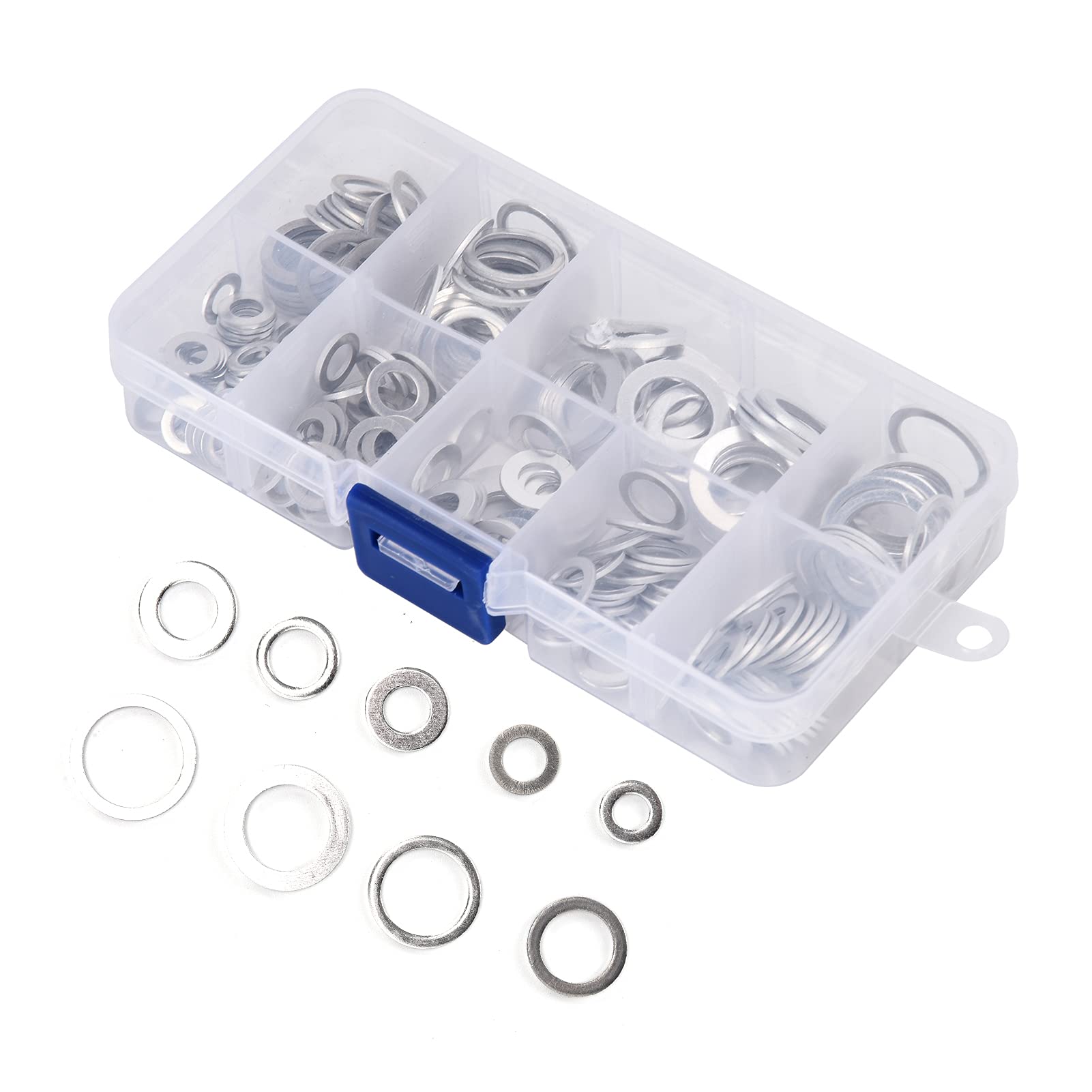 Hot 450pcs Seal Assortment Aluminum Seal Gasket Set Muti Function O Ring Set XJS