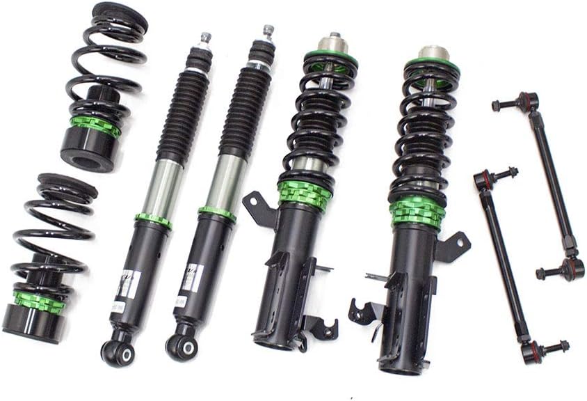 R9-HS2-099 compatible with Honda Fit (GD) 2006-08 Hyper-Street II Coilover Kit w/ 32-Way Damping Force Adjustment Lowering Kit by Rev9, 32 Damping Level Adjustment