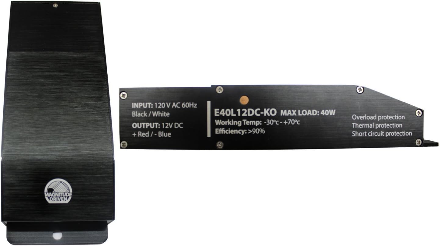 12V Magnitude Electronic 60W Dimmable Transformer 12VDC (E60L12DC-KO)