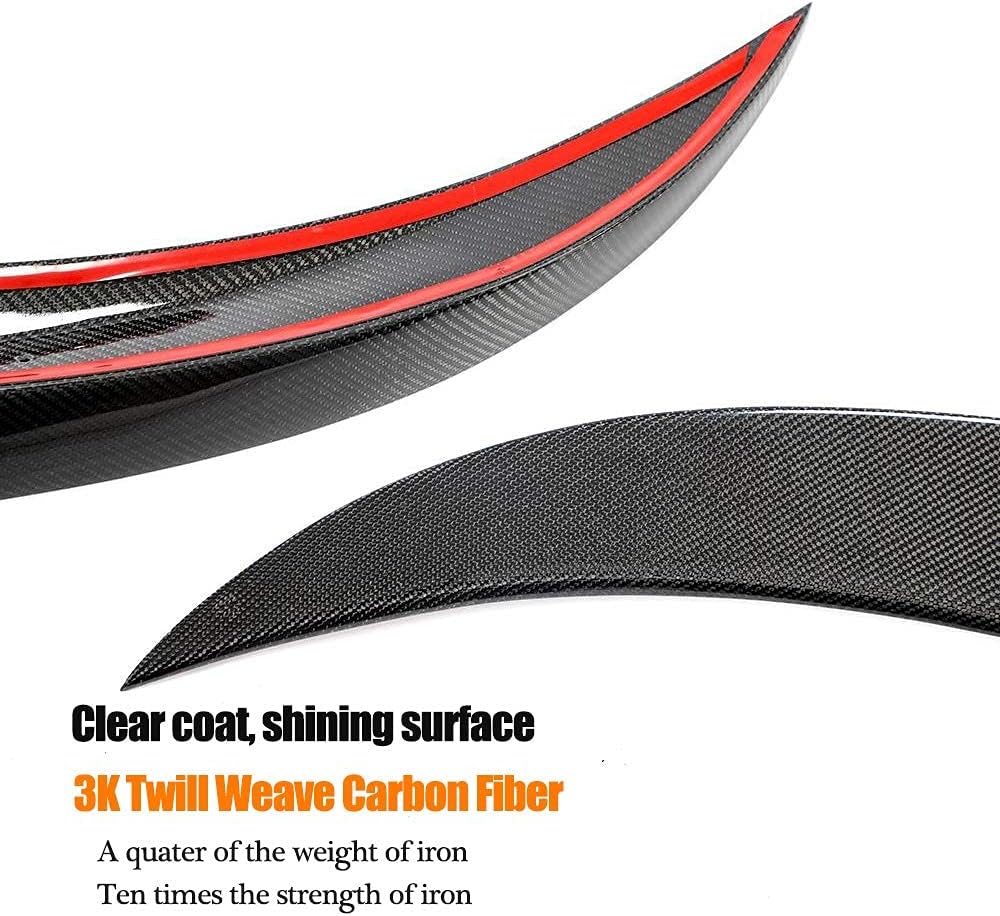 MCARCAR KIT Carbon Fiber Rear Trunk Spoiler Fits for BMW 6 Series F06 F13 640i 650i M Sport M6 Gran Coupe 2Door Sedan 4Door 2012-2018 Factory Outlet CF Rear Boot Lid Highkick Spoiler Wing Lip