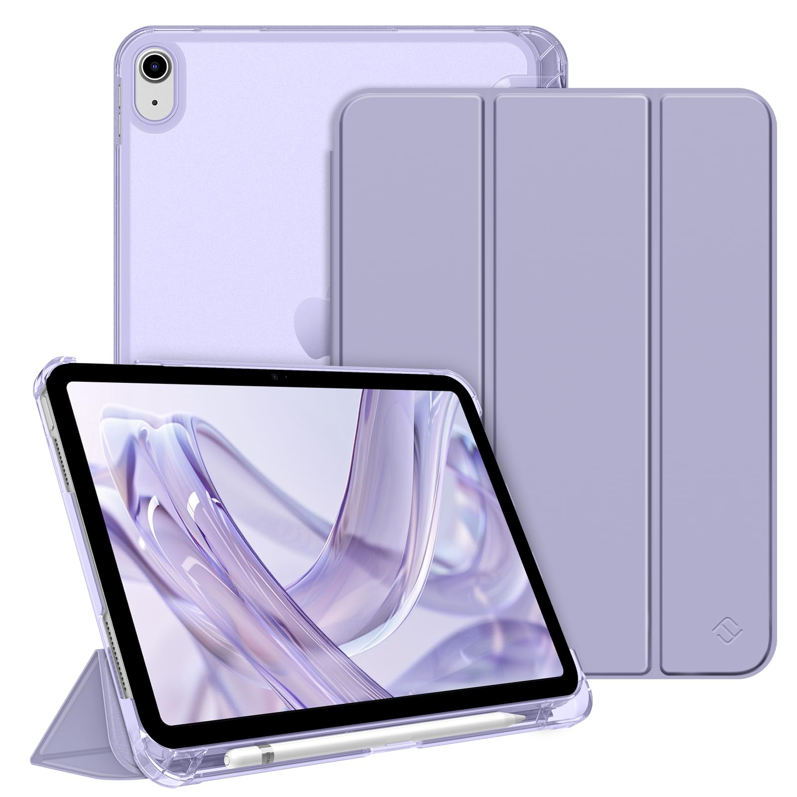 FINTIE Case for iPad (A16) 11th Generation 11 Inch (2025), iPad 10th Generation 10.9 Inch (2022) - Ultra Slim Cover with Matte Back Shell Built-in Pencil Holder, Auto Wake Sleep, Lilac Purple