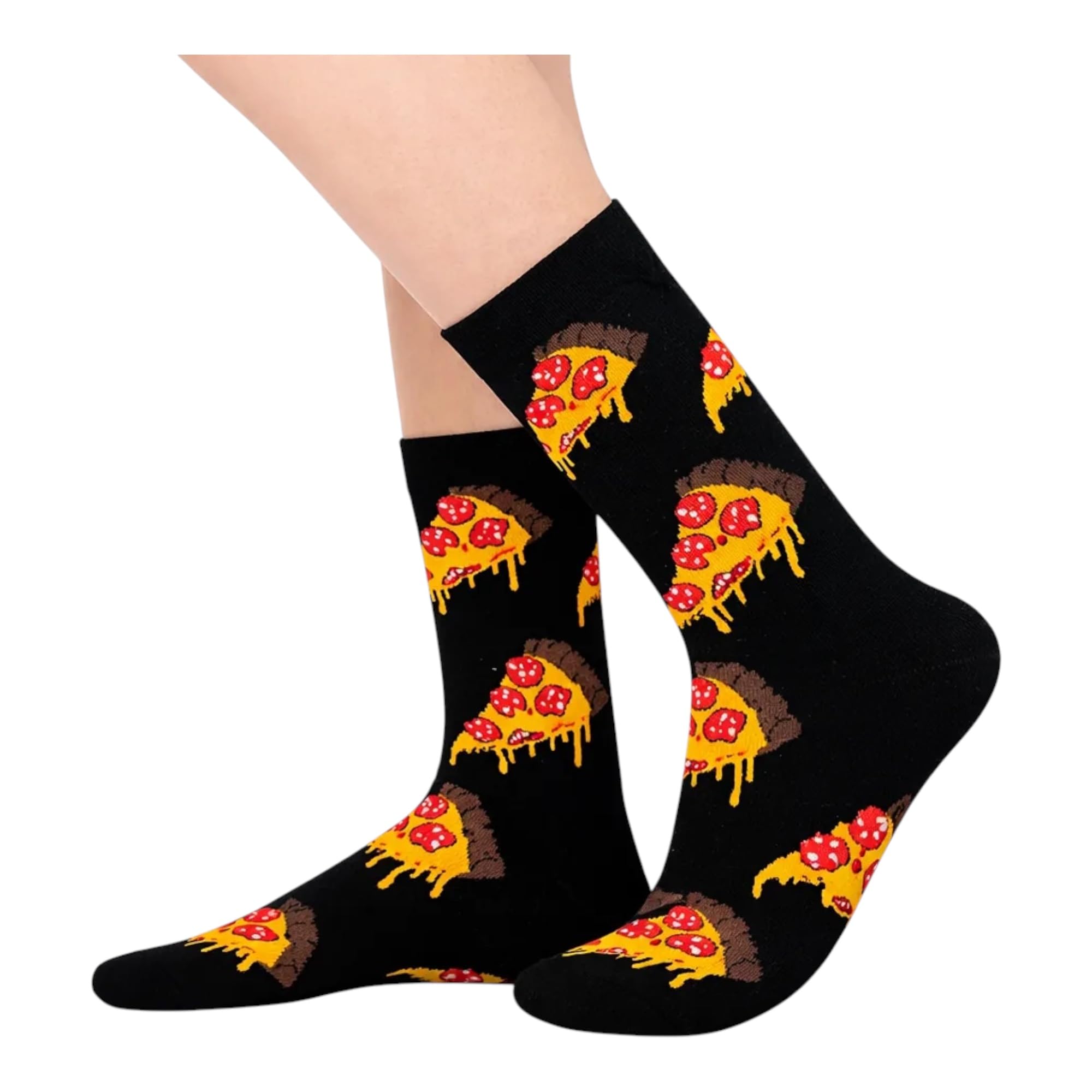 Pizza Slice Socks Fast Food Novelty Funky Cute Unisex