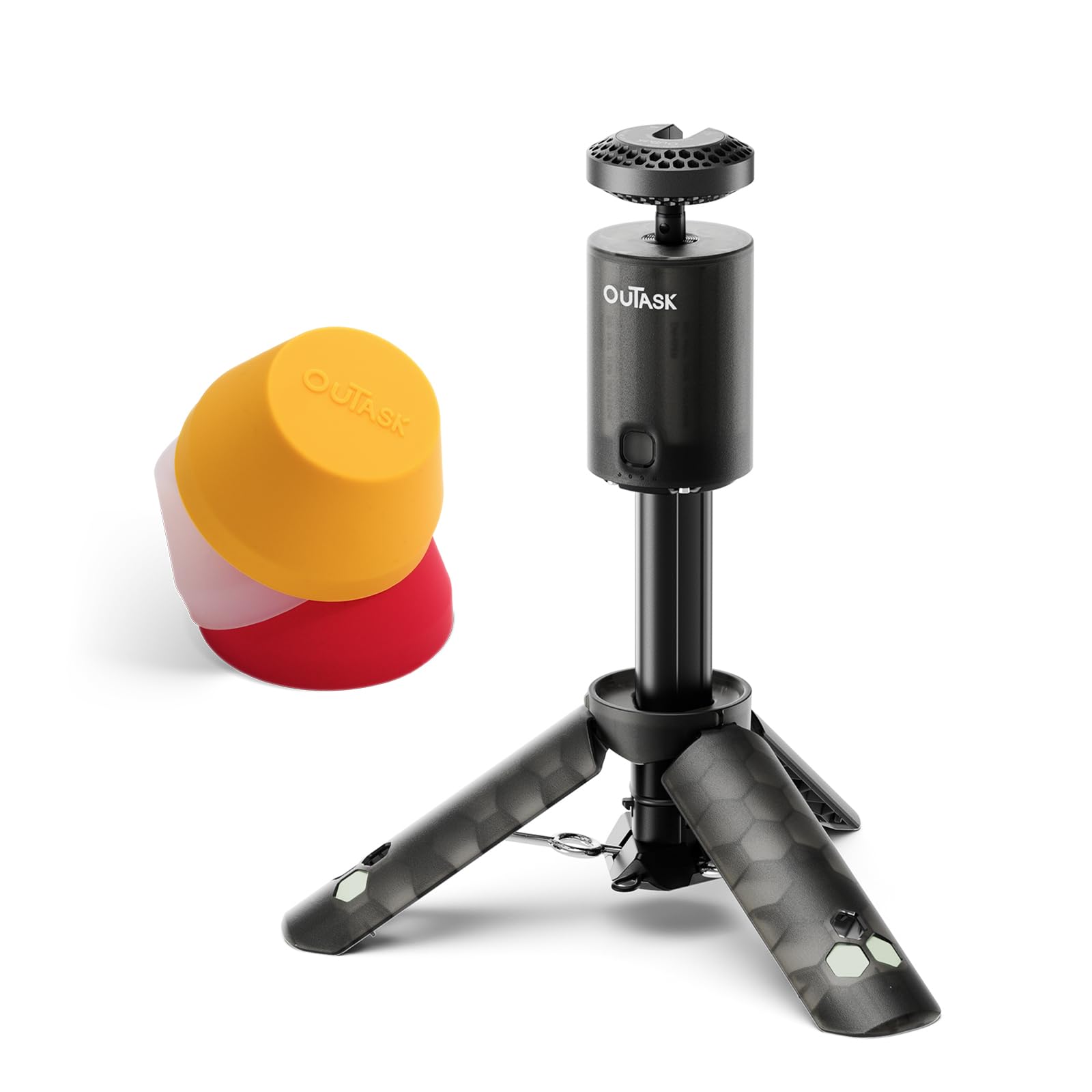 ouTask TD1 Set – 90cm Teleskop-Laterne (12000mAh) inkl. Silikon-Lampenschirm