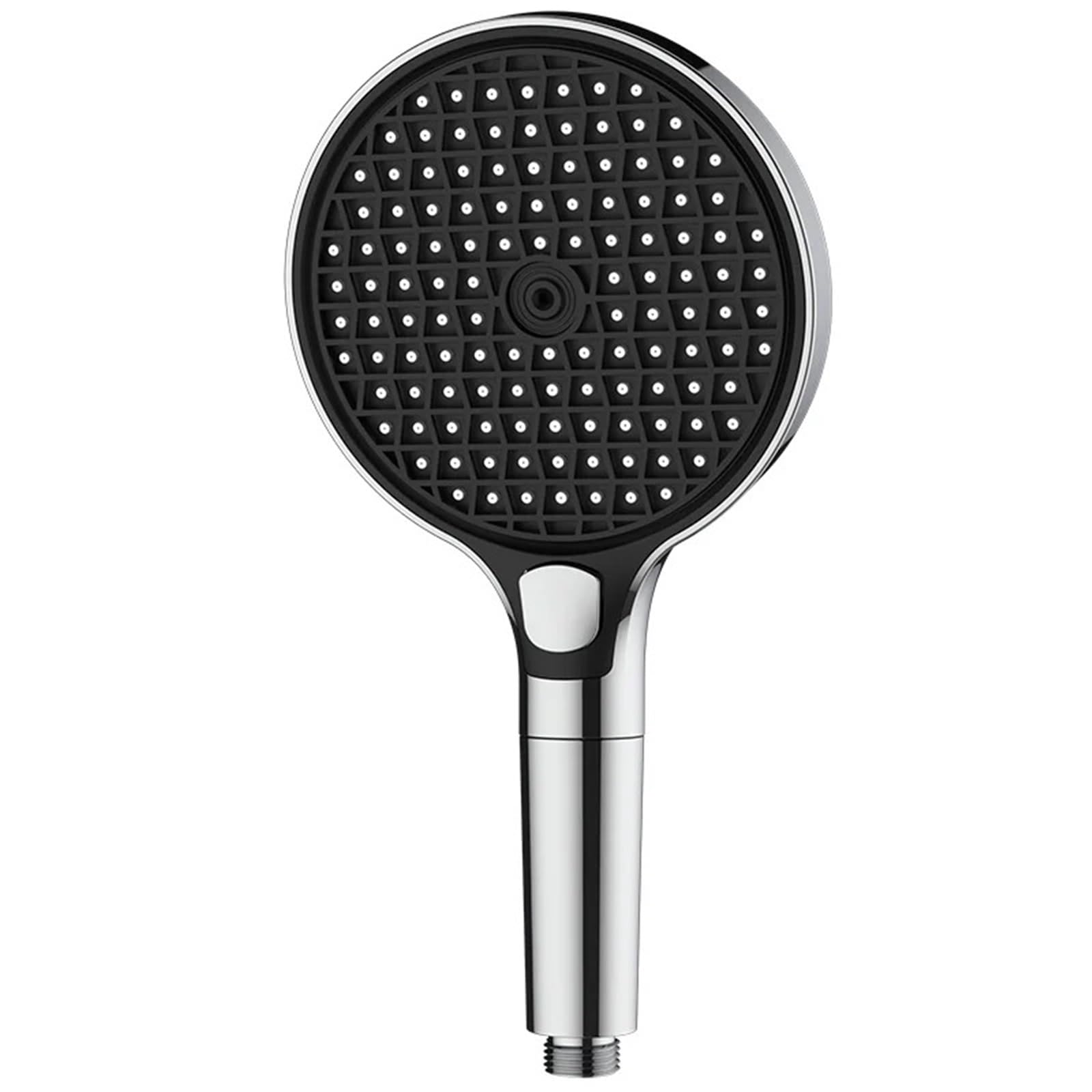 Alcachofa de ducha de alta presión de 150 mm, 3 modos de rociador de filtro de ahorro de agua con soporte plateado, accesorios de baño perfectos para una experiencia de ducha lujosa