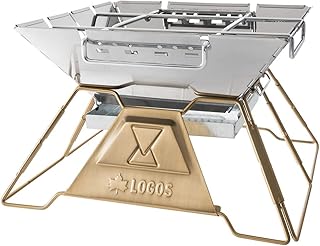 ロゴス(LOGOS) LOGOS the ピラミッドTAKIBI 焚き火台 組み立て簡単 コンパクト ステンレス製 アウトドア バーベキュー コンロ キャンプ 串焼き 焚き火