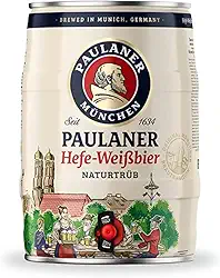 Barril Cerveja de Trigo Paulaner Alemã Hefe Weissbier 5L