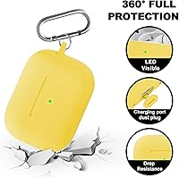 Vista 150 de Funda para AirPods Pro con kit de limpieza, funda de silicona suave para Apple AirPod Pro de 1ª/2ª generación, accesorios de funda AirPods Pro/Pro 2