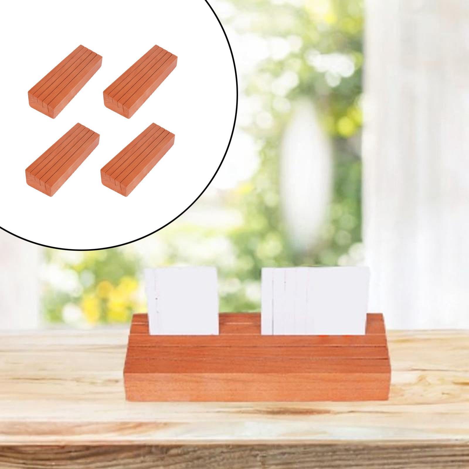 Soportes de Madera para Cartas de Juego para Niños Y Ancianos, 4 Piezas