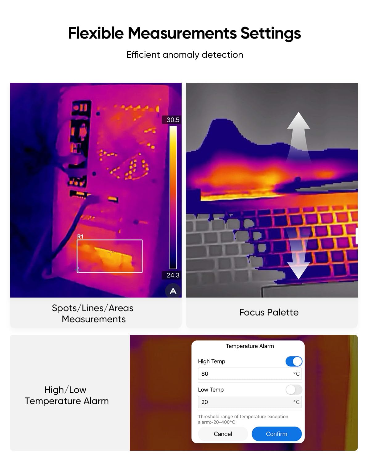 Termocamera HIKMICRO Mini2 per Android, risoluzione IR 256 x 192, frequenza immagine 25Hz, FOV 50°, termocamera a infrarossi 49.152 pixel, da -4 °F a 622 °F, USB-C