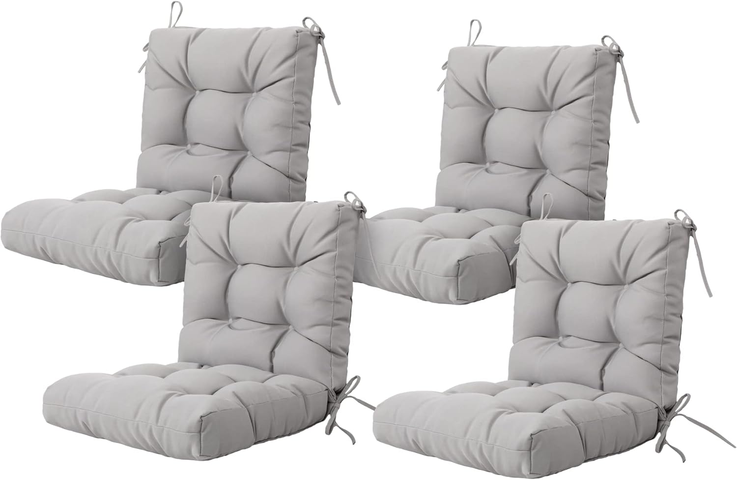 ARTPLAN Seat/Back Outdoor Chair Cushion,Set of 4 Patio