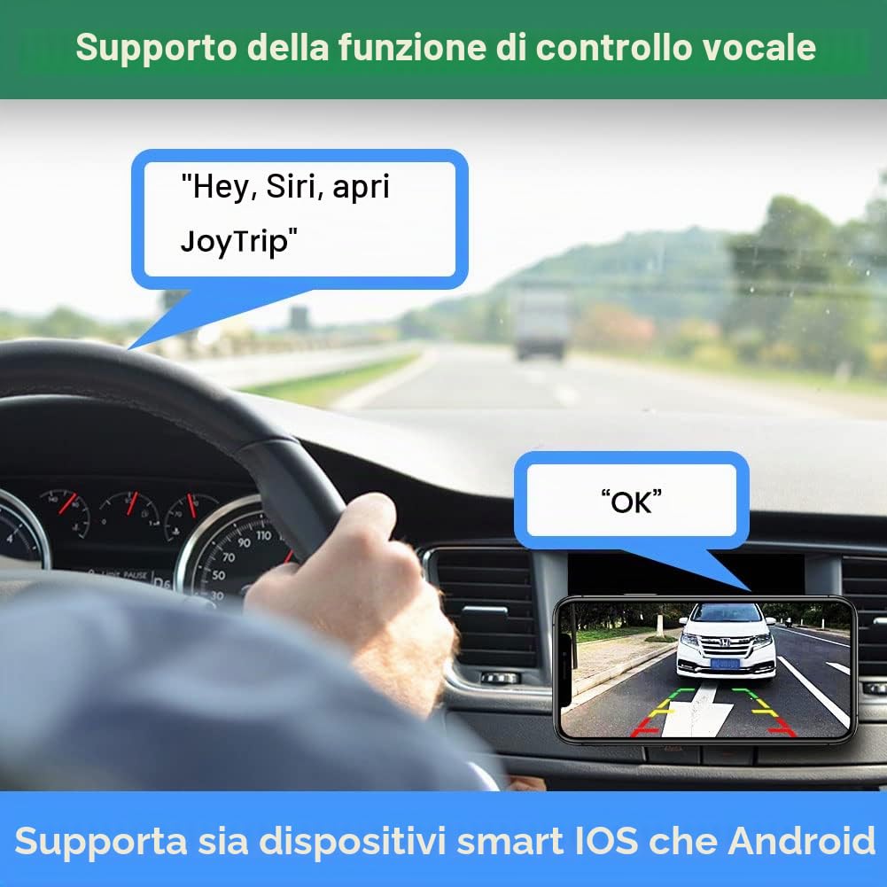 Telecamera di retromarcia WiFi, 5G 720P HD Telecamera di retromarcia per auto per iPhone iPad Android Smart Phone Tablet con angolo di visione ampio di 170 gradi