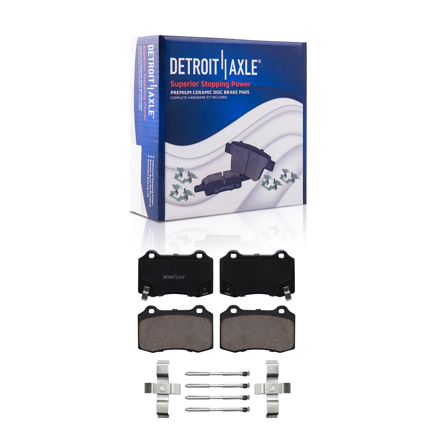 Detroit Axle - Rear Brake Pads for 2010-2016 Hyundai Genesis Coupe