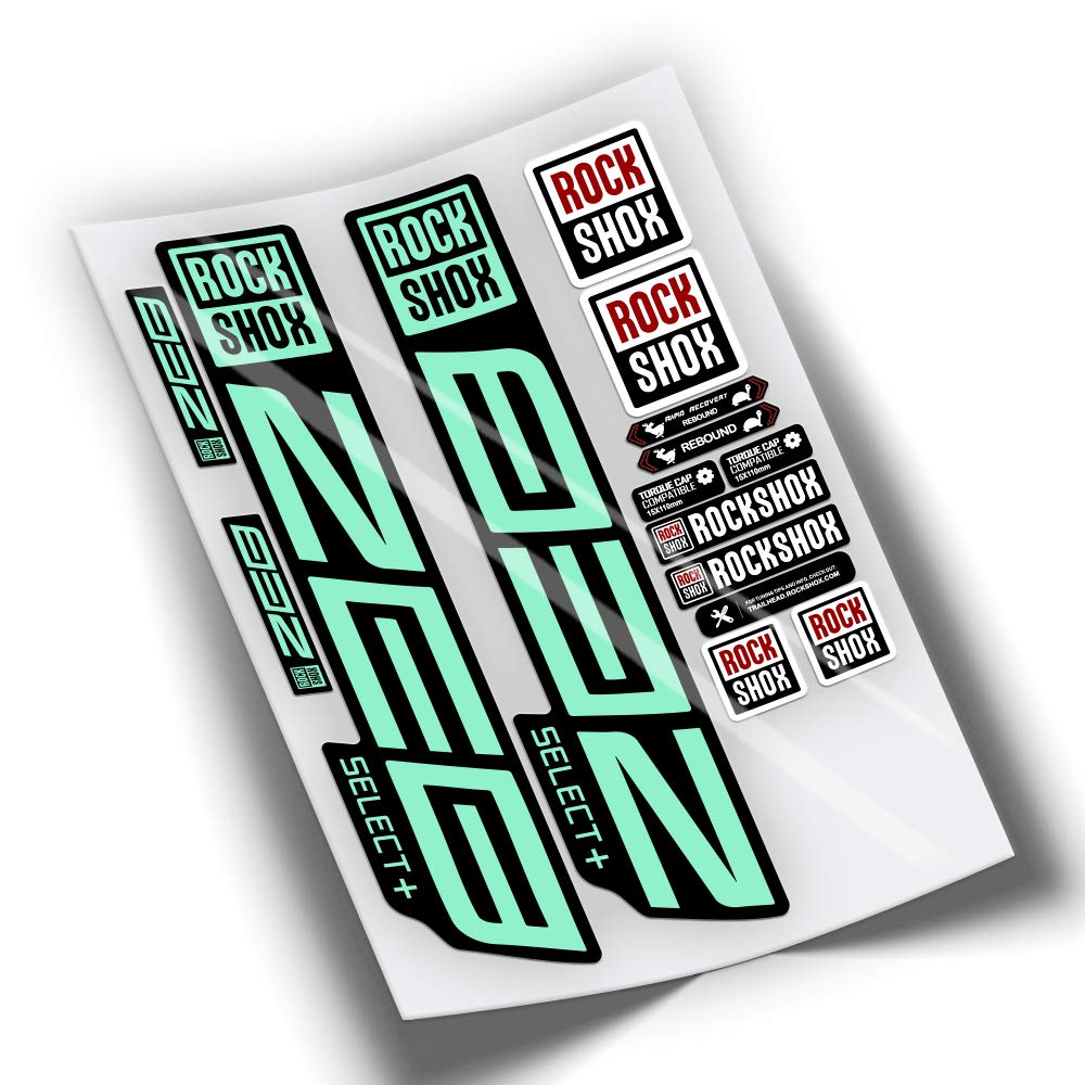 REF:VP445 Stickers compatible with Rock-Shox ZEB SELECT PLUS 2021,2025 MTB fork, stickers, stickers, stickers, vinyls for mountain bikes. (Mint)