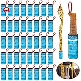 60 Pack Stable Fly Strips Indoor Outdoor Sticky Hanging Paper Tape, Ranch Indoor Fly Traps for Home, Fly Ribbon Hanging, Fly Traps Outdoor